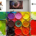 Kunst runde Leinwand kaufen | Markhellbusch.com