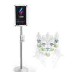 Durable Metal Hand Sanitizer Stand for Indoor & Outdoor Use